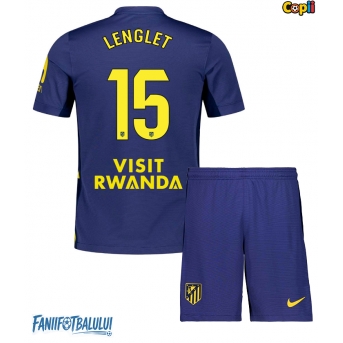 Atletico Madrid Clement Lenglet #15 Echipament de Fotbal Replică 2025-26 Copii Deplasare (+ Șorturi)